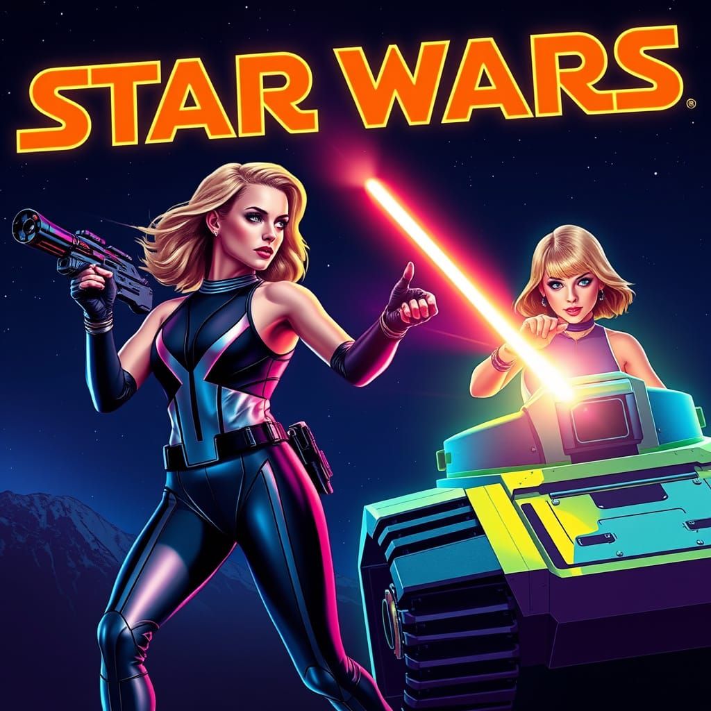 Blonde Brawl in Star Wars Universe