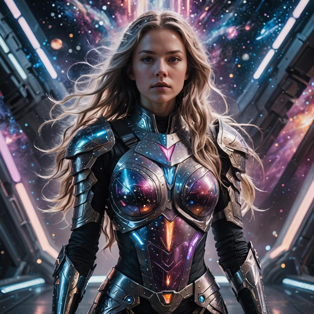 A futuristic and beautiful heroine named Astra Lumina, rebor...