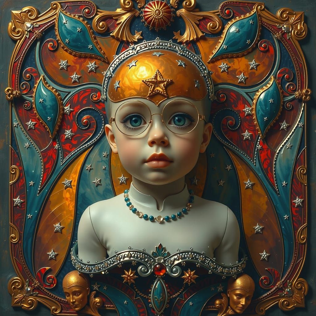 Surreal Glass Curves in Photorealistic Hyperrealism