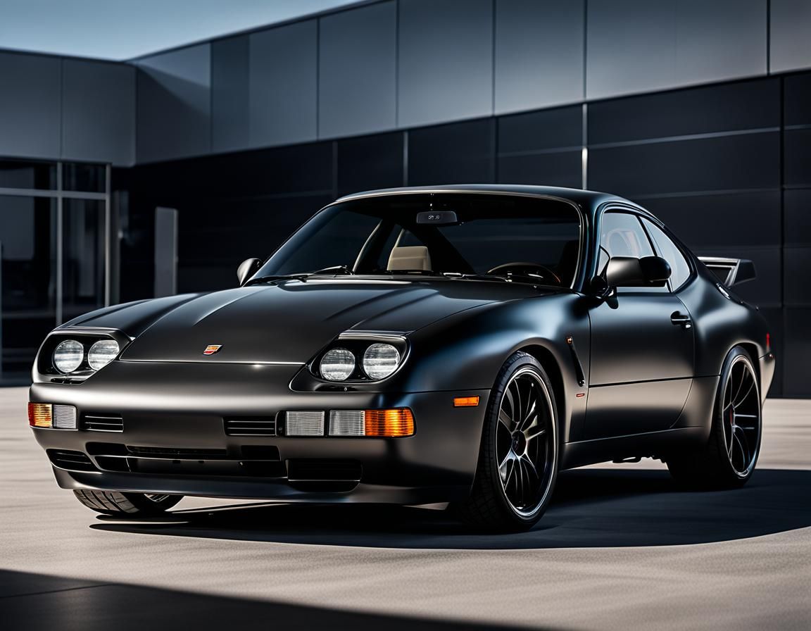 High-Tech Porsche 944 in Metallic Gray