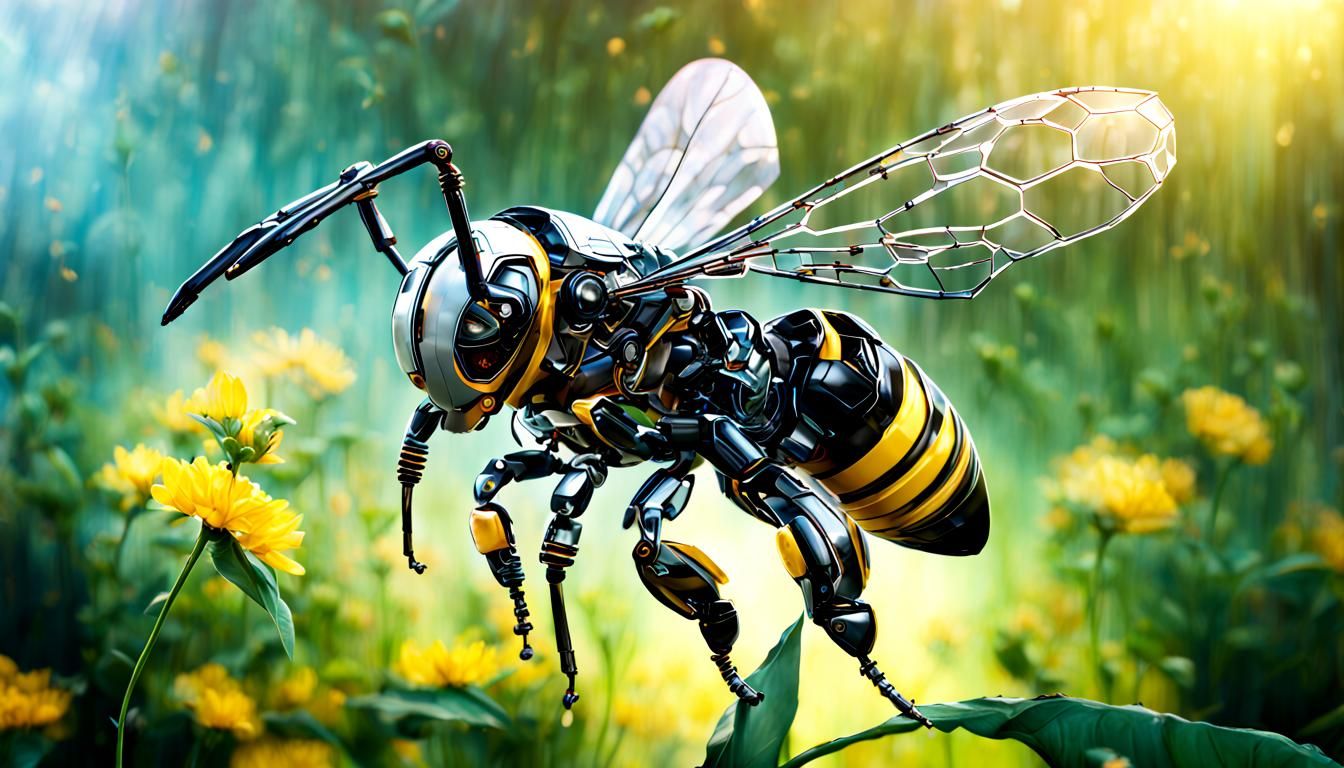 Futuristic Robotic Bee: A Technological Marvel