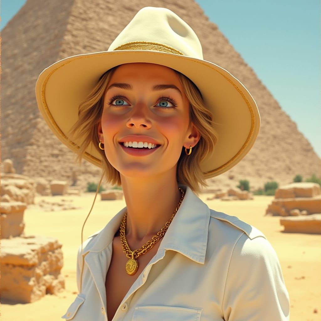 Luxor Discovery: Vintage Travel Poster Style