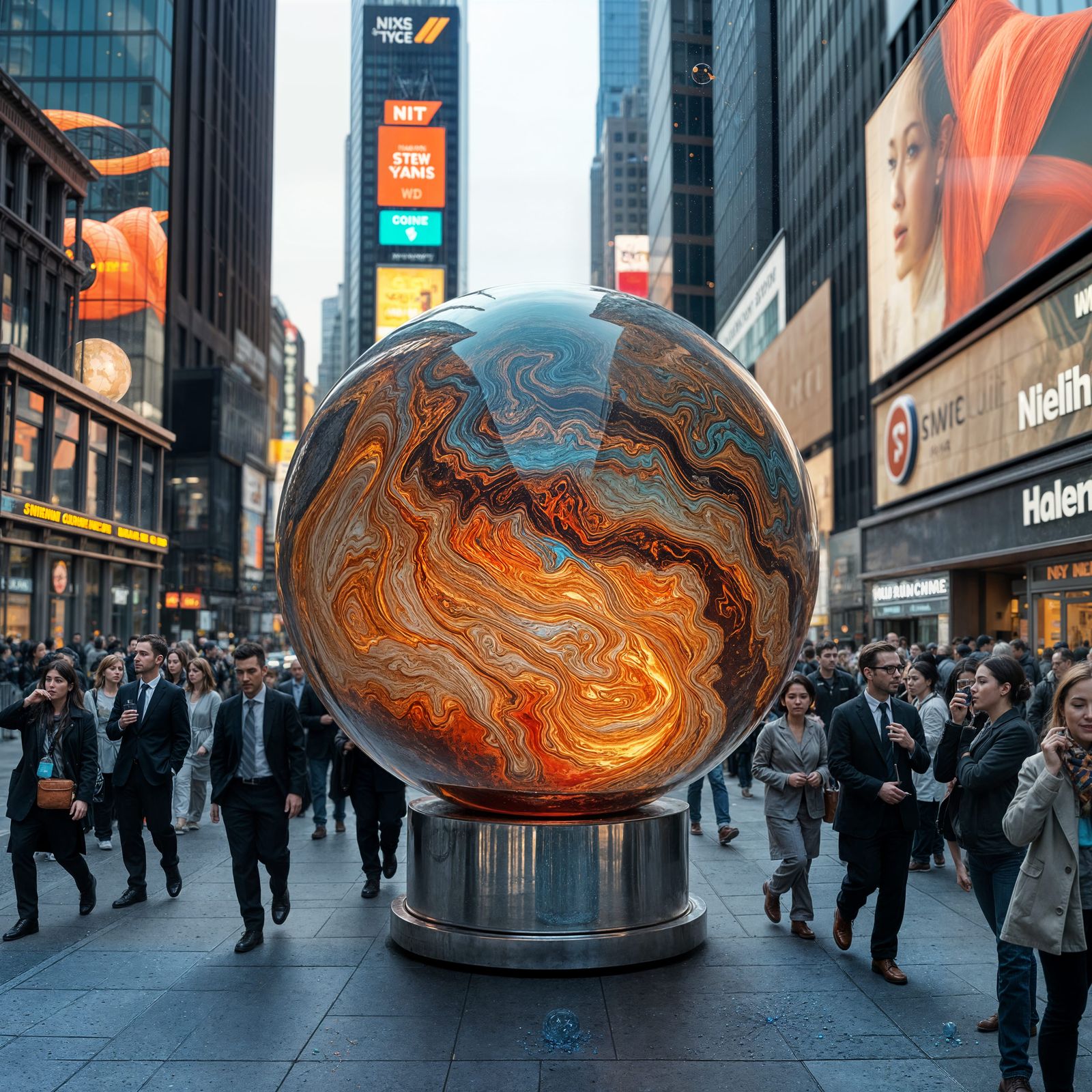 Toxic Beauty: Sphere in New York City, Cyberpunk Style
