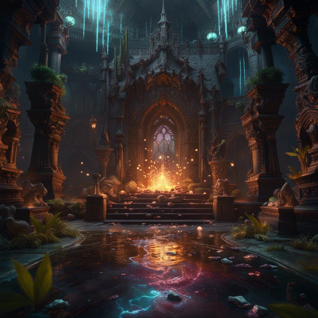 Acid Splash Fantasy Spell Cast in Dark Ambiance