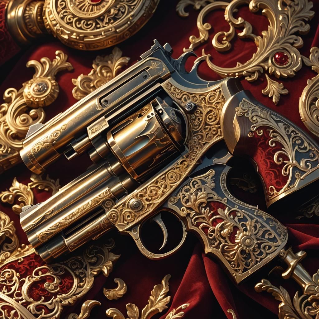 Ethereal Fantasy Revolver in Golden Hour Glow