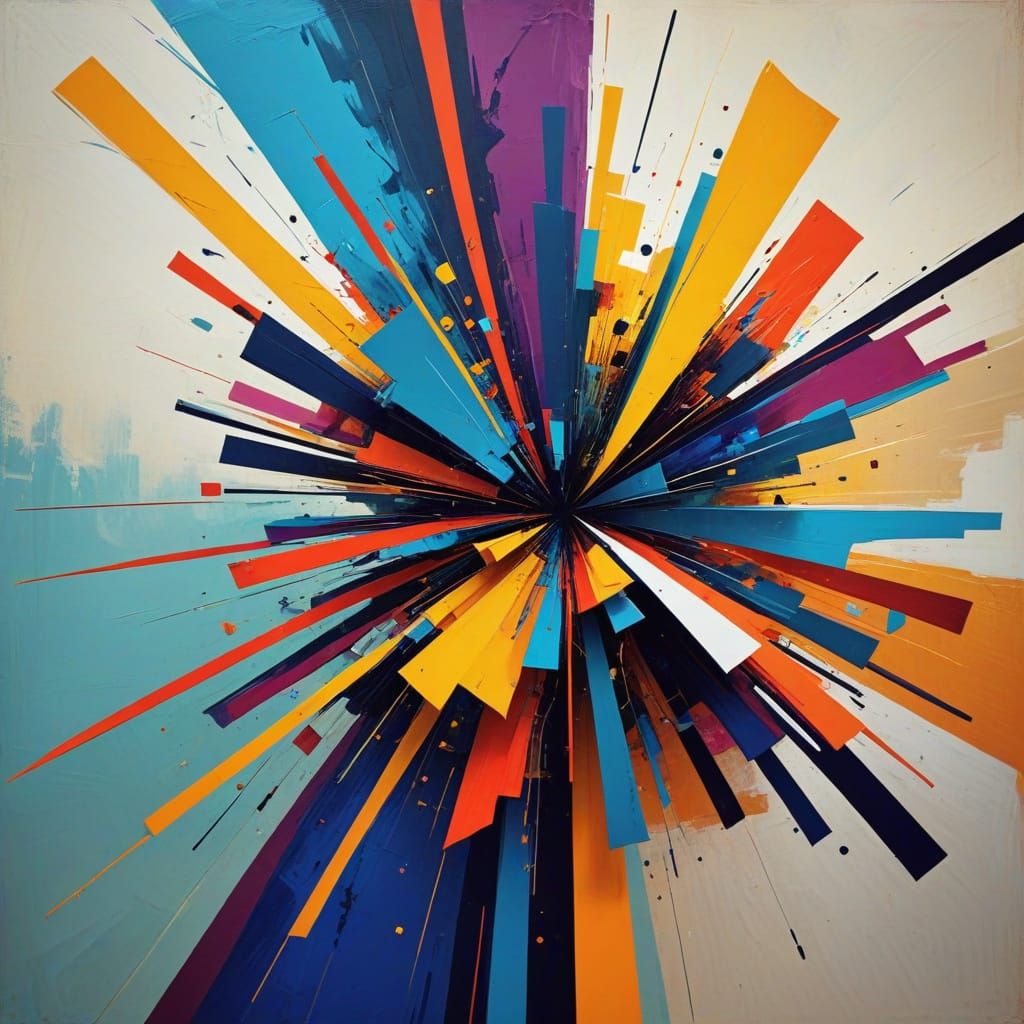 Abstract Language Explored in Vibrant Colors