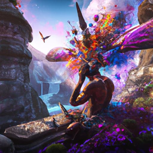 Fantastical Matte Painting of Fibromyalgia and Migraine