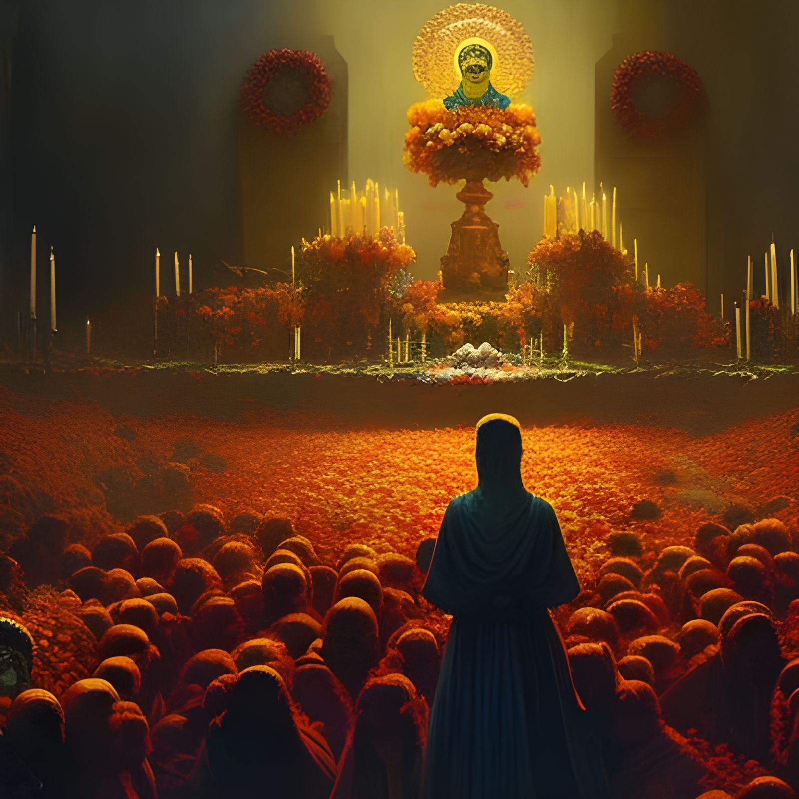 Marigold Transition For The Souls Of "Dia De Los Muertos"