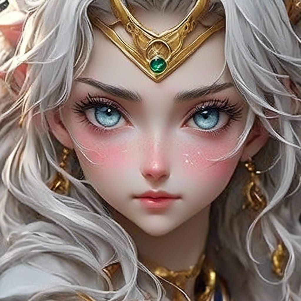 Hyperrealistic Portrait Focused on Eyes in Natural Lighting