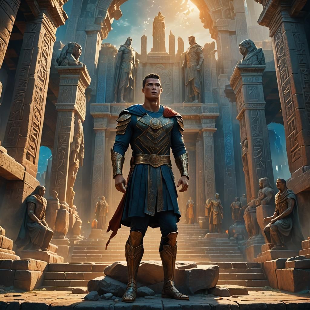 Cristiano Ronaldo in Mystical Arena: Fantasy Concept Art