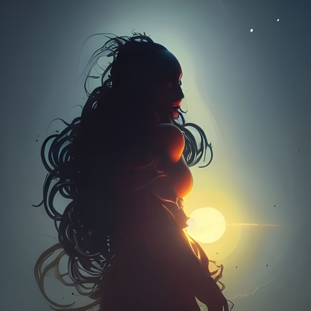 Black Hole Sun in Dark Fantasy Style