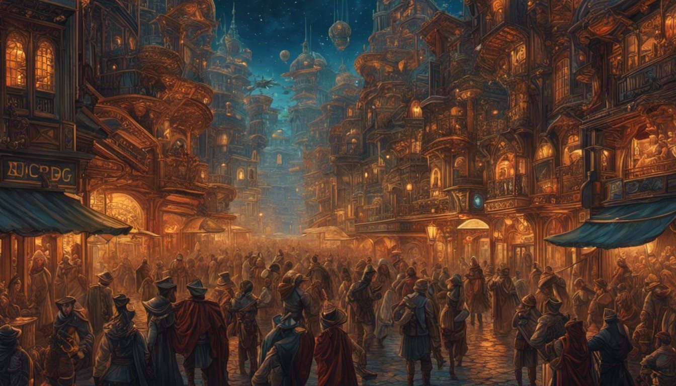 Drunken Sailors in a Galactic Art Deco City