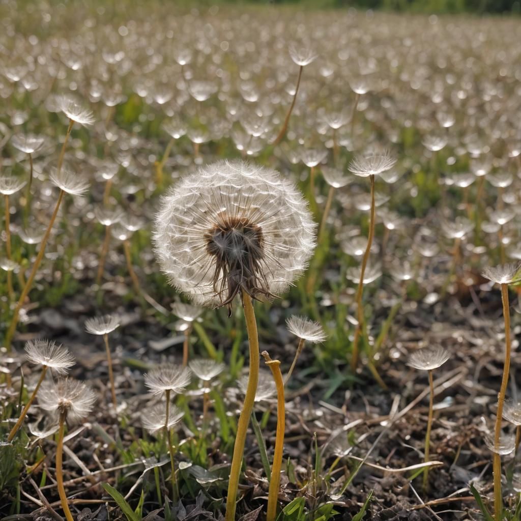 Dwarf Shaking Giant Dandelion Seed Head