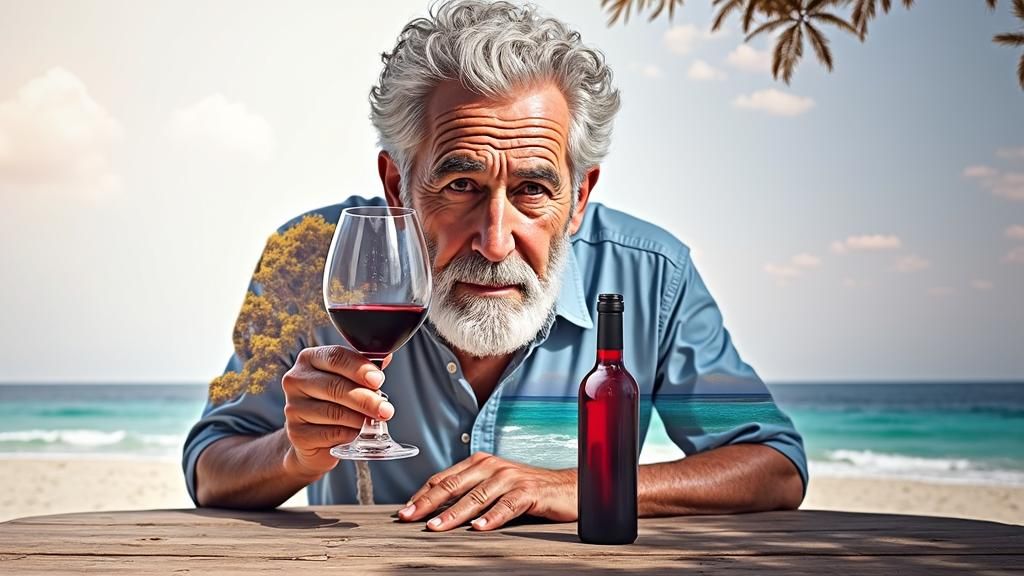 8 Bilder (02): 
Griechischer Wein - ist so wie das Blut der ...