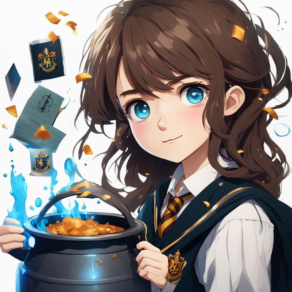 Hogwarts Student Serena Brewing Potion