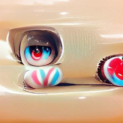 Sweet Candy Eyes: AI Generated Image