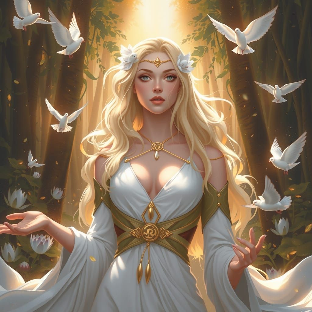 Goddess of Serenity, Inspired by Boris Vallejo and Dungeons ...