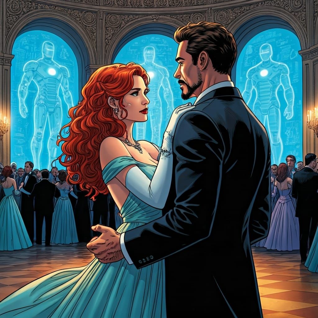 Tony Stark Gala: Iron Man Celebration in Ballroom