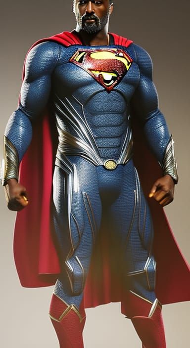 Cyberpunk Superman Armor Hyperdetailed Portrait