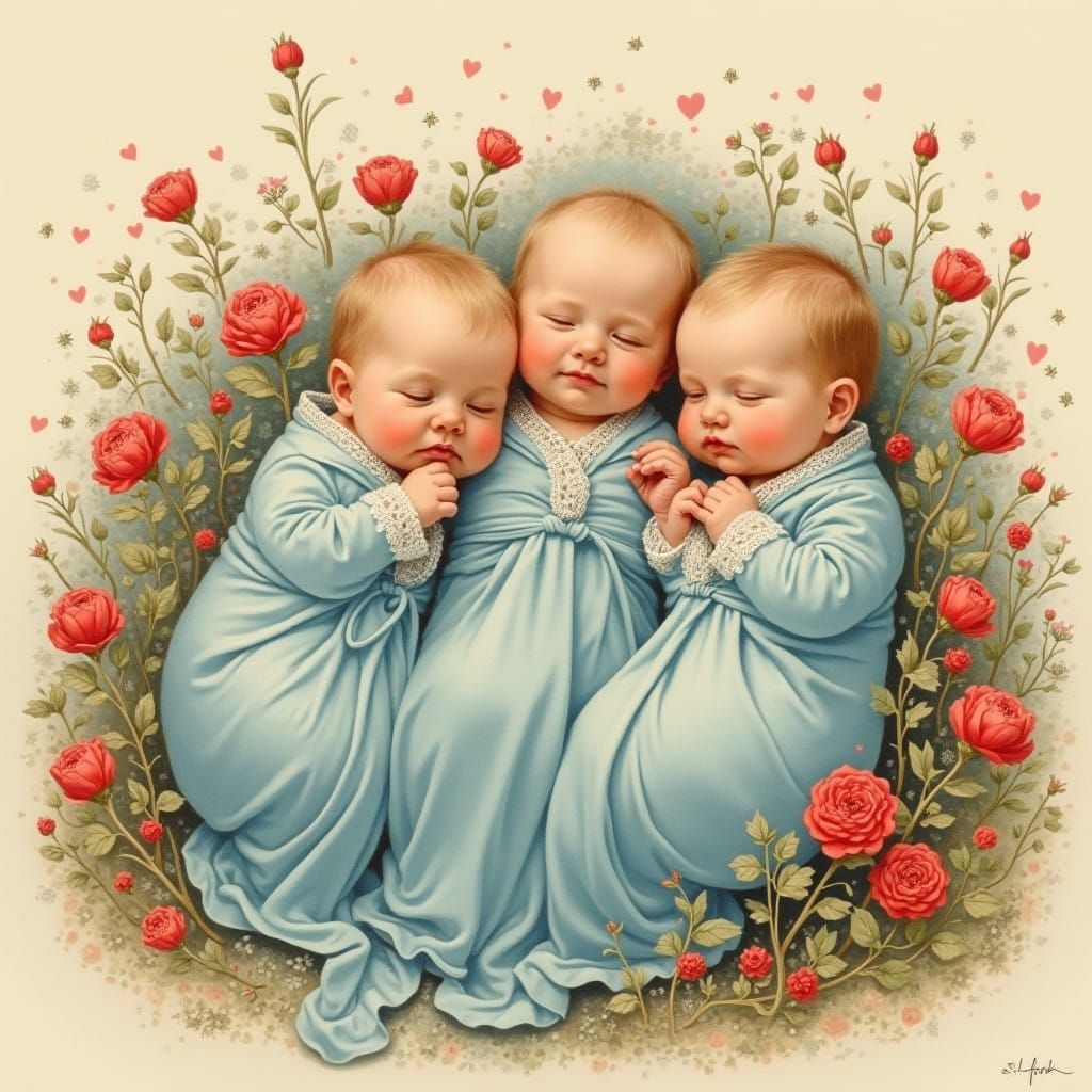 Vintage-Inspired Babies in Pastel Paradise