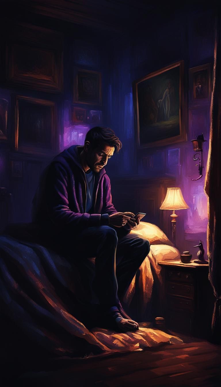 Eerie Room: A Dark Fantasy Matte Painting