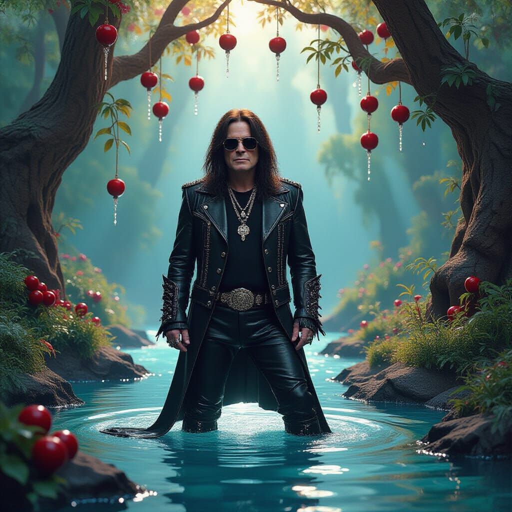 Ozzy Osbourne in Psychedelic Valley, Roger Dean Style