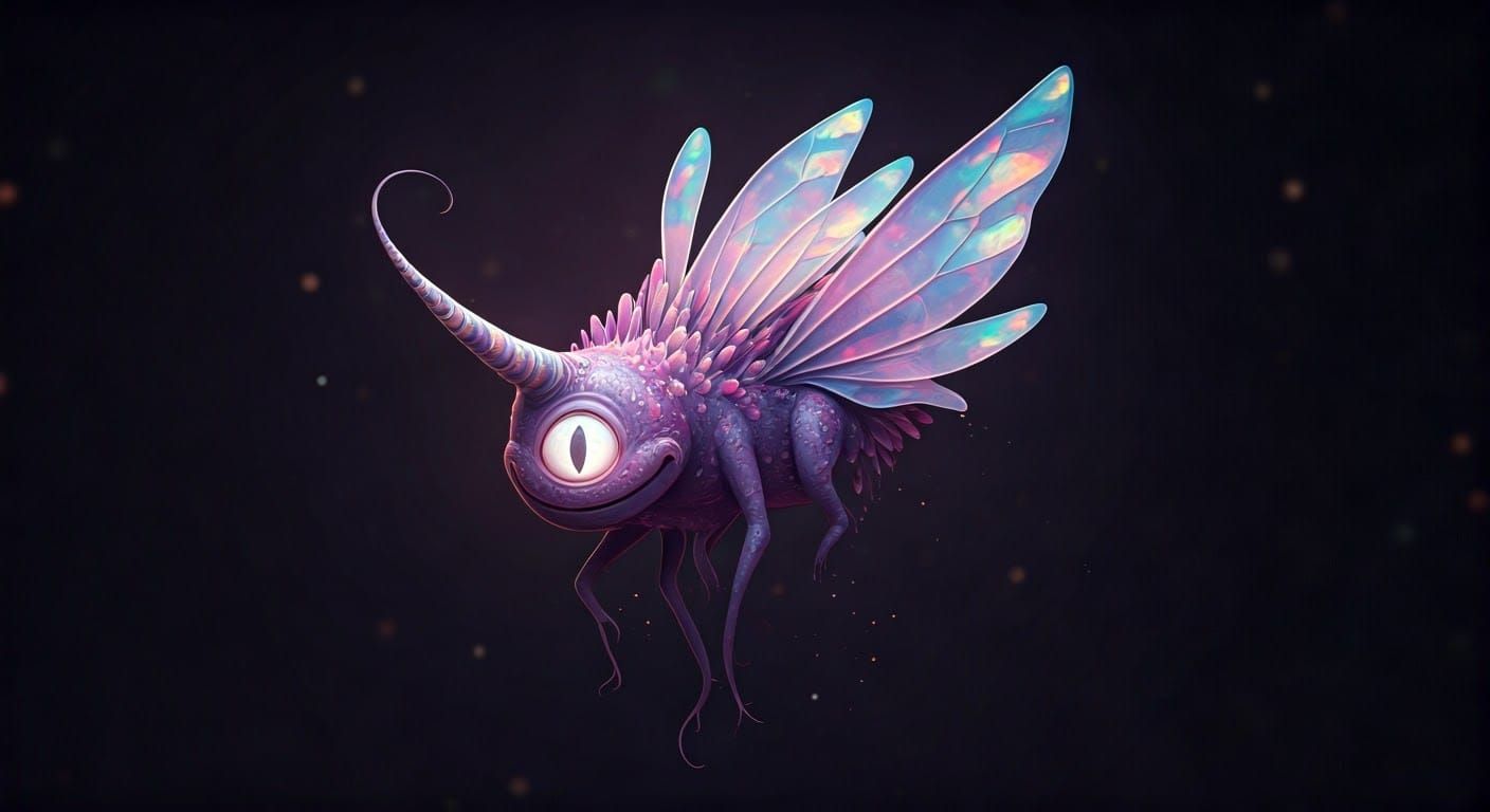 Flying Purple People Eater: Ethereal Concept Art