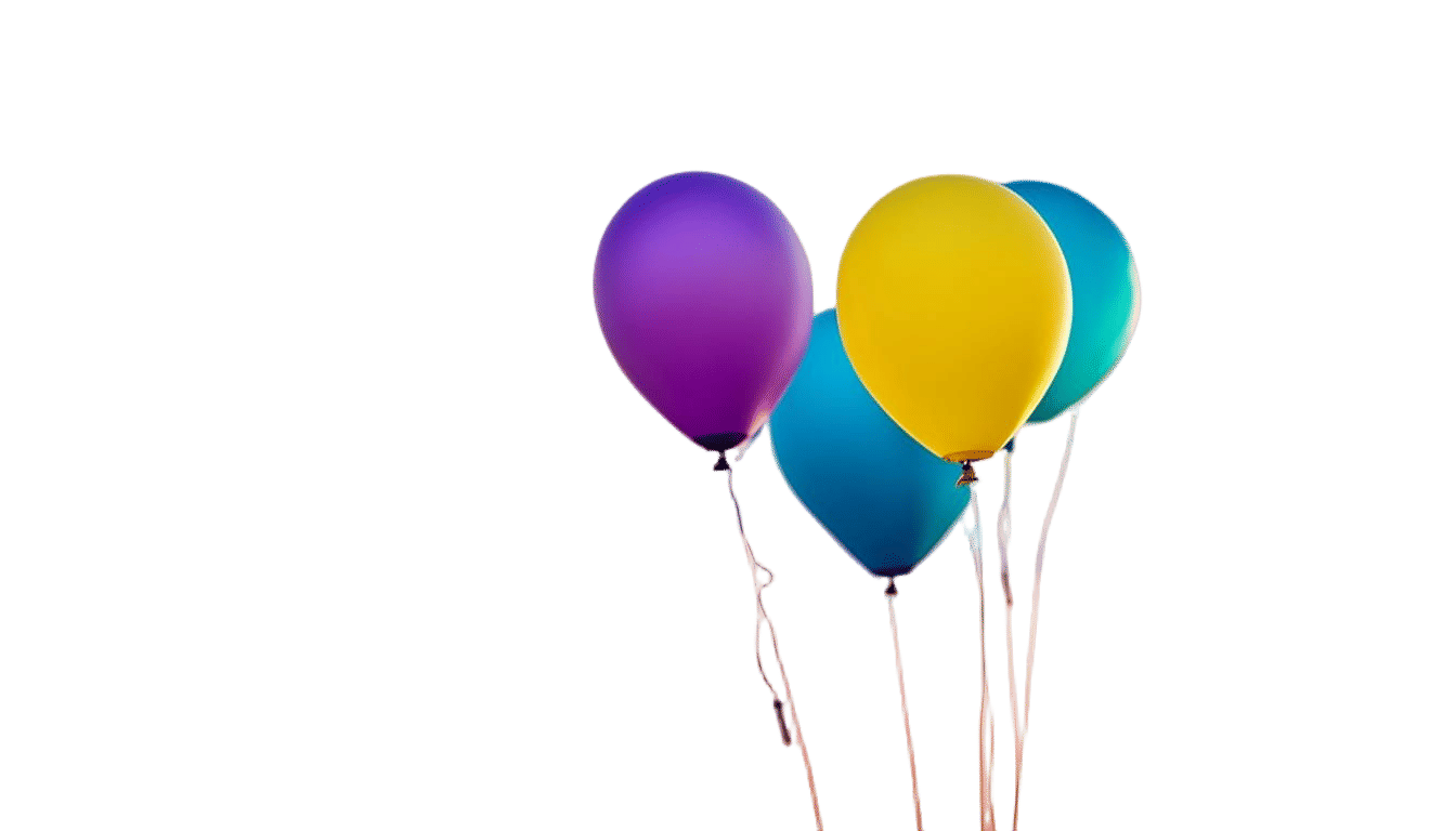 Helium Balloon Close-Up in Soft Bokeh Style