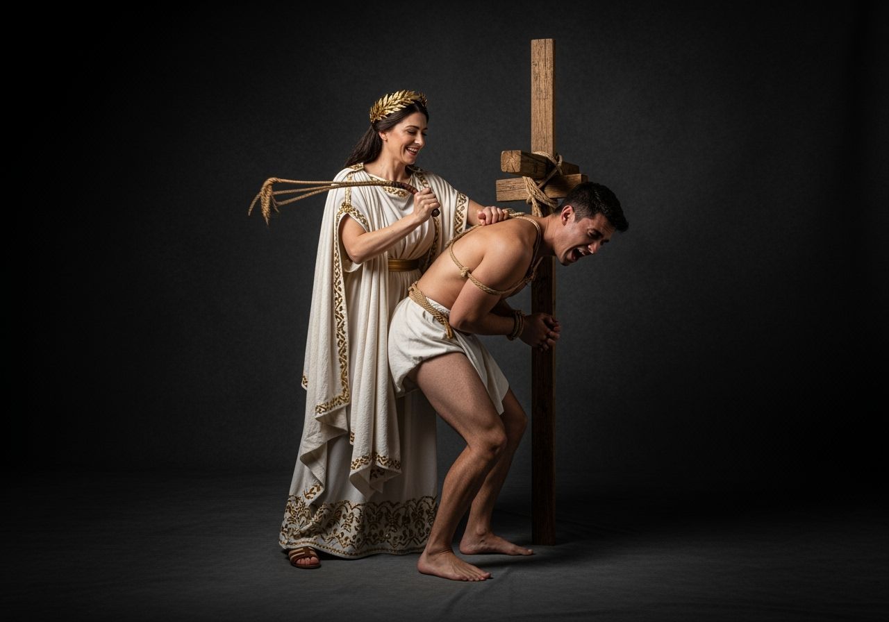 Empress Whipping Servant in Dungeon, Professional Photo