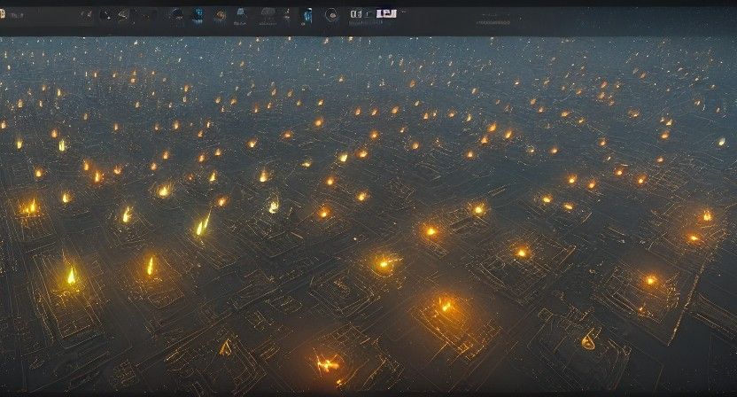 Extraterrestrial Metropolis: Advanced Civilization Cityscape