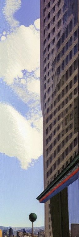 World's tallest building, by Edward Hopper David Hockney Norman Rockwell Will Alsop