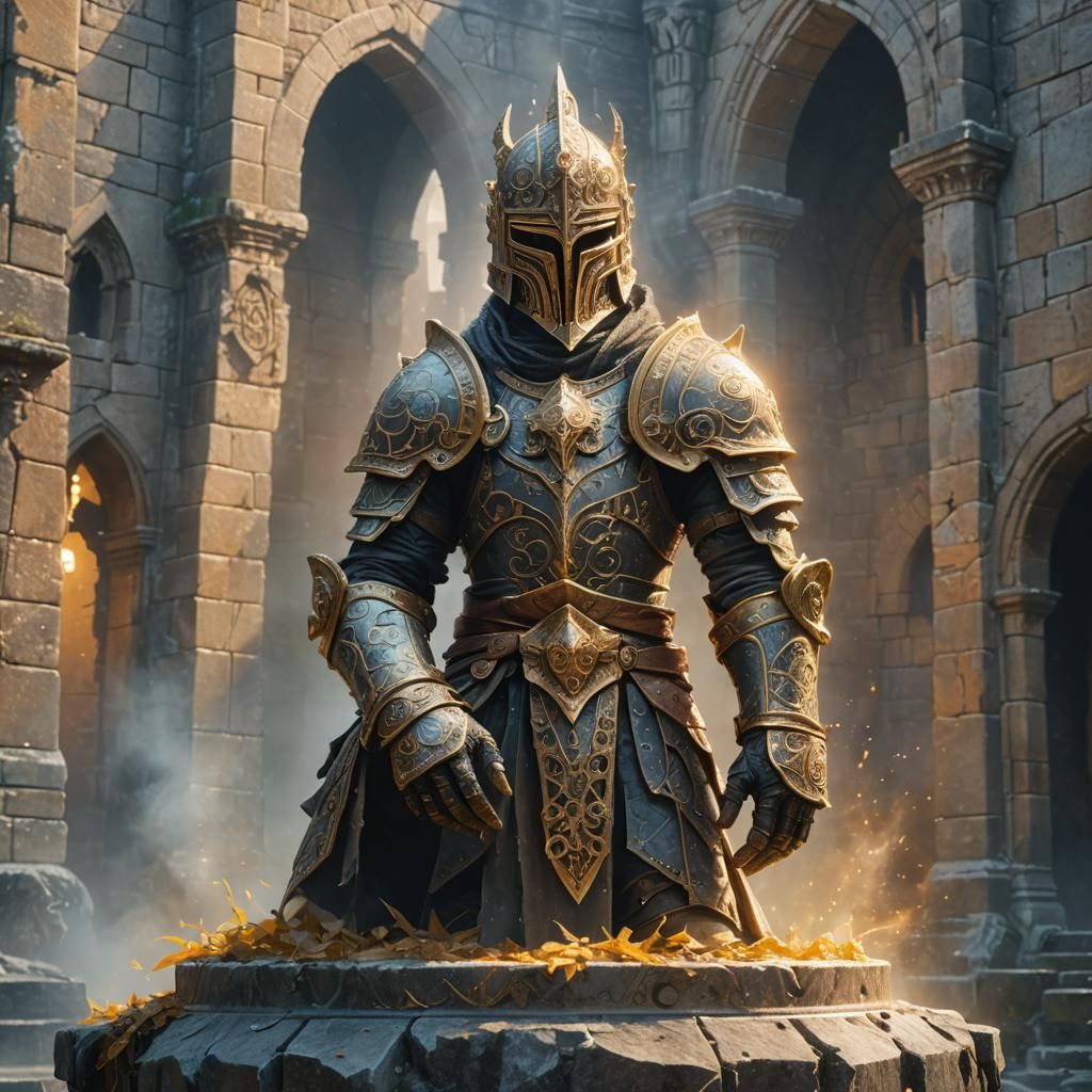 Glowing Luck Blade in Misty Castle Ruins