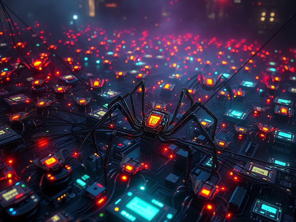 Cyberpunk Electronic Spider Network: The Interwebs