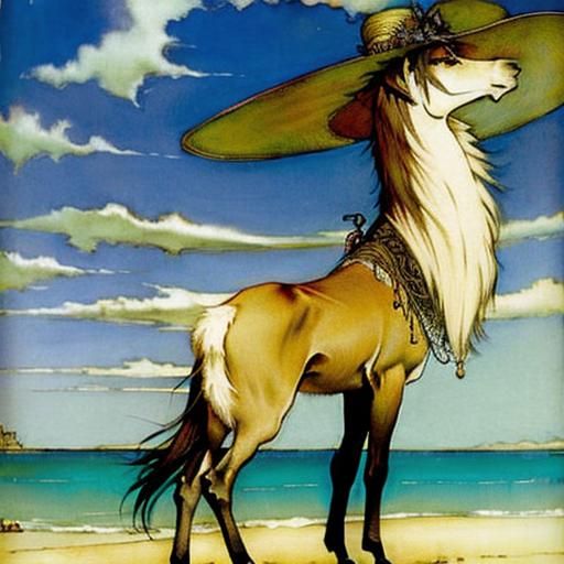 Ethereal Fairy Tale Illustration in Arthur Rackham Style