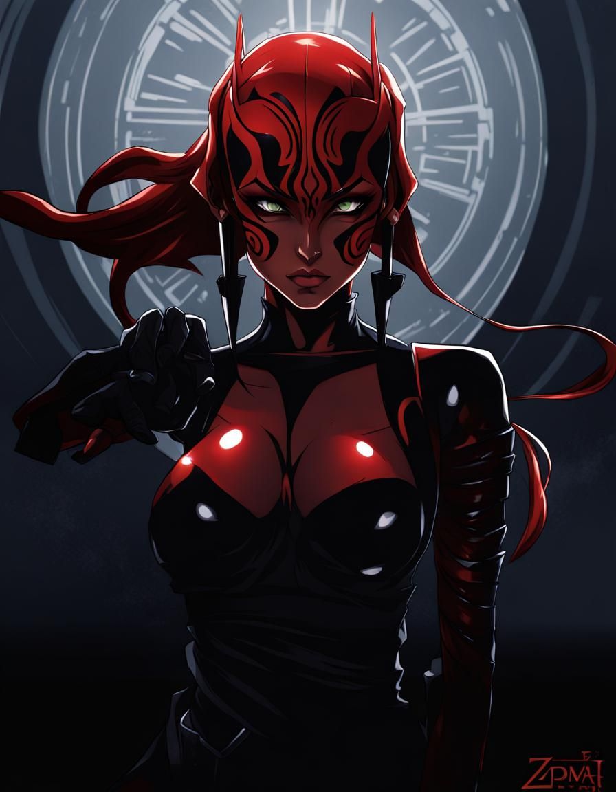 Darth Talon in Anime Key Visual Style
