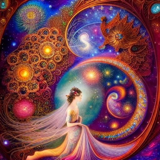 Fairytale Universe of Gratitude in Rich Colors