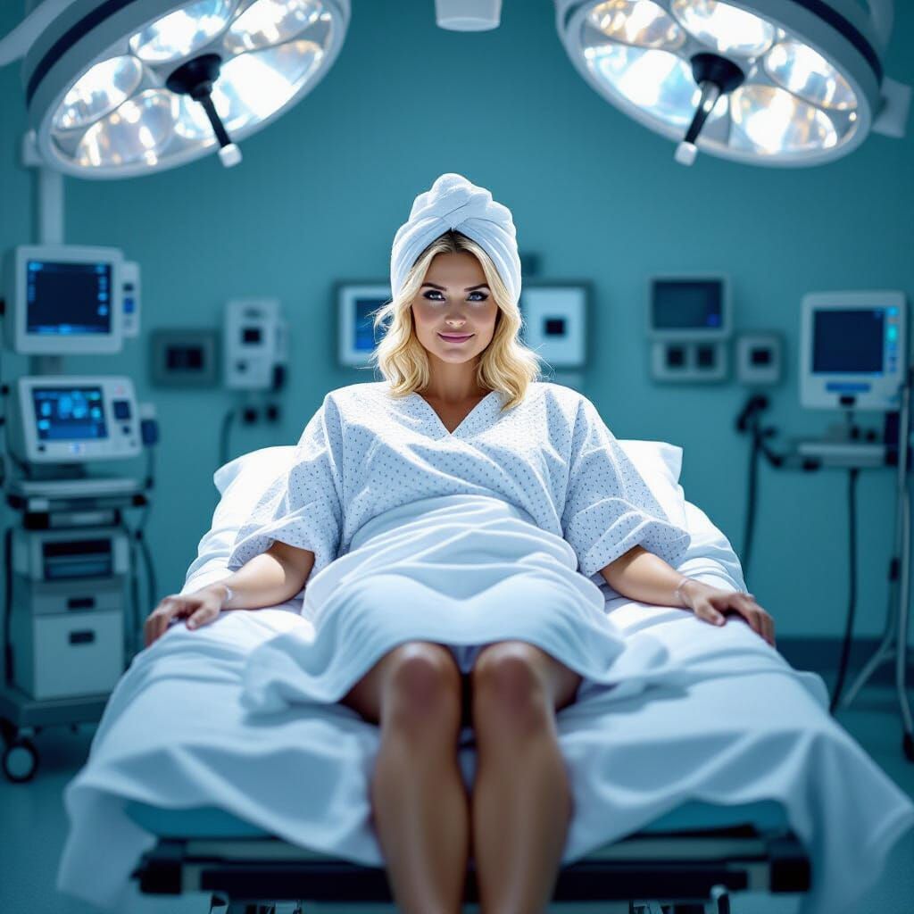 Hospital Scene Inspired by Syd Mead's Gritty Realism