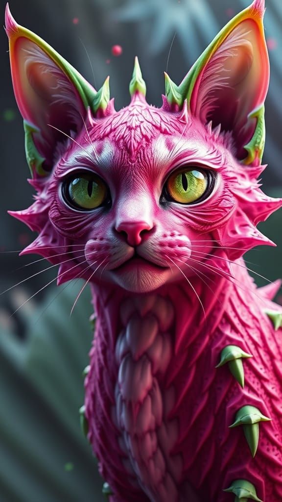 Dragon Cat: A Fantastical Fusion of Scales and Whiskers