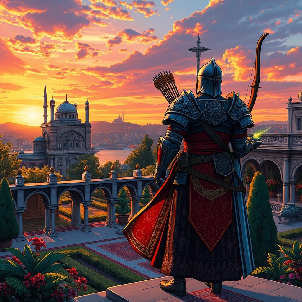 Hunter and Lich King at Topkapi: Comic Book Art