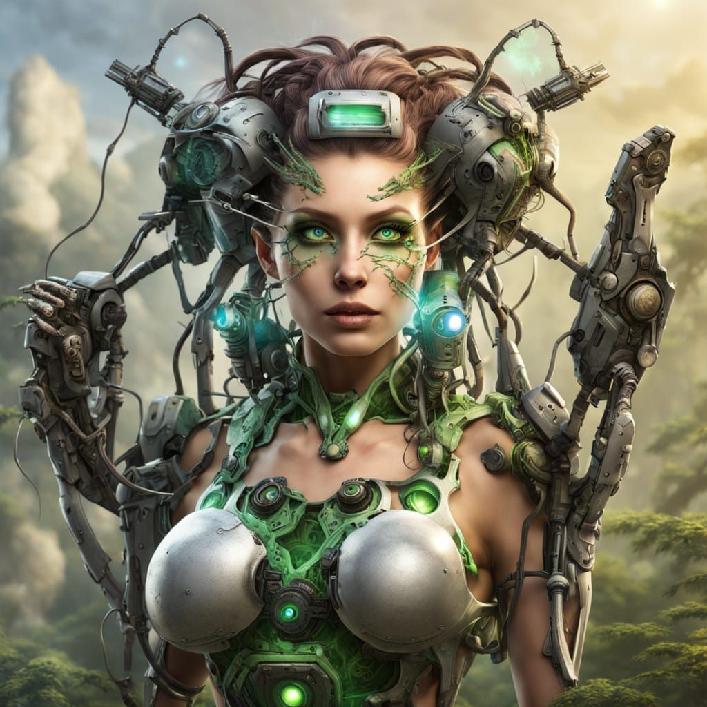 Cybernetic Dryad in a Biotech Uprising