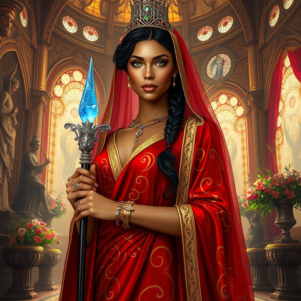 Ethereal Nibenese Noblewoman in Opulent Cyrodiilic Splendor