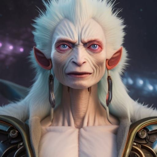 Surreal Mage Portrait in Van Gogh Style