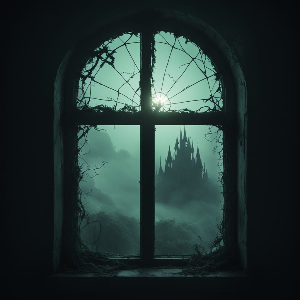 Moss-Covered, Spectral Victorian Window