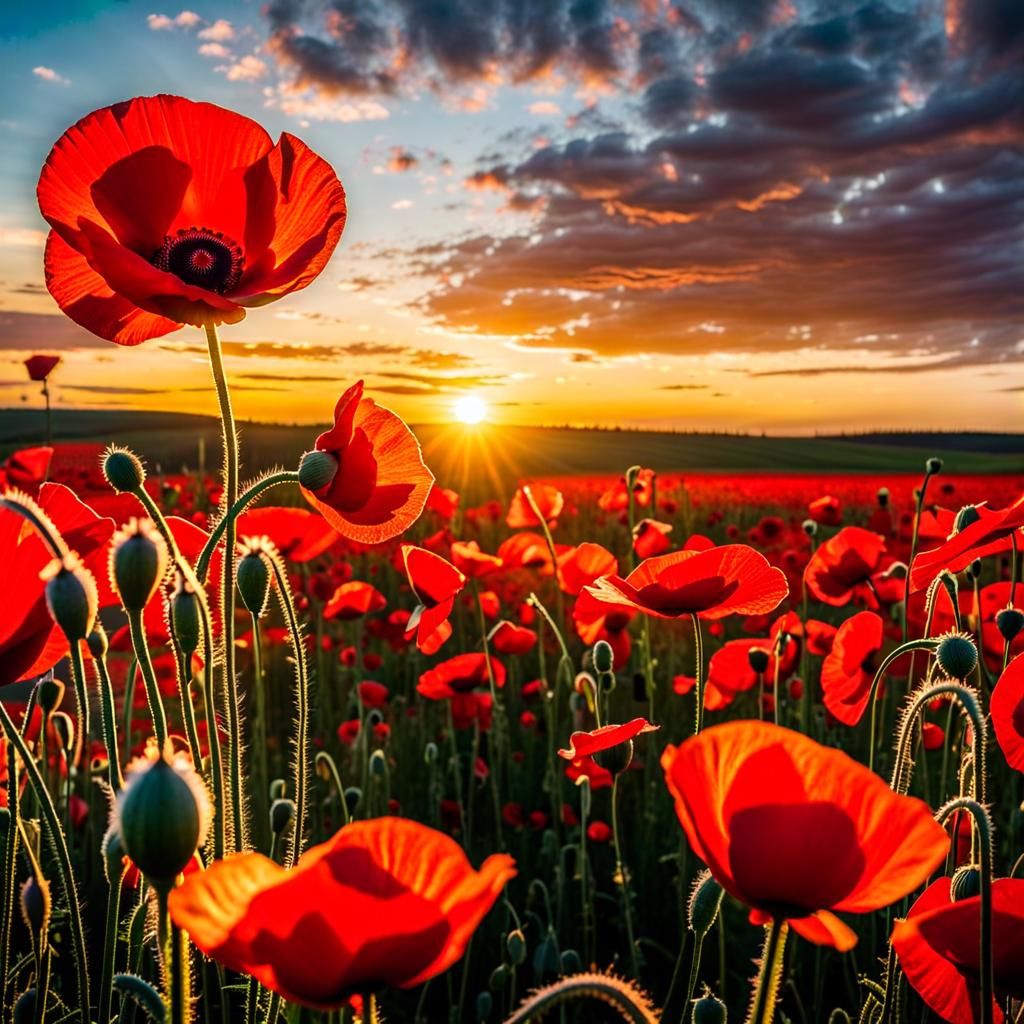 The poppy, a symbol of remembrance, a symbol of hope