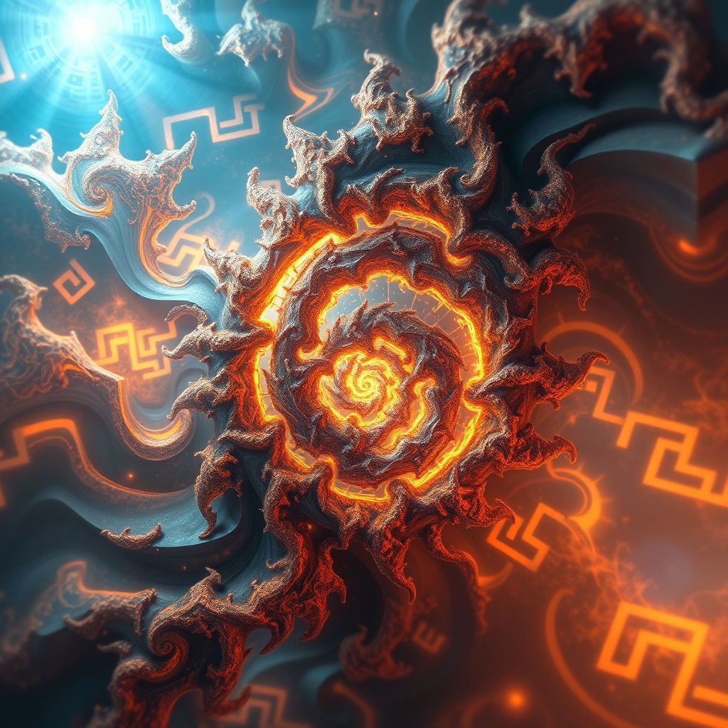 Intricate Fractal of Square Root 6 in Dreamlike Realm