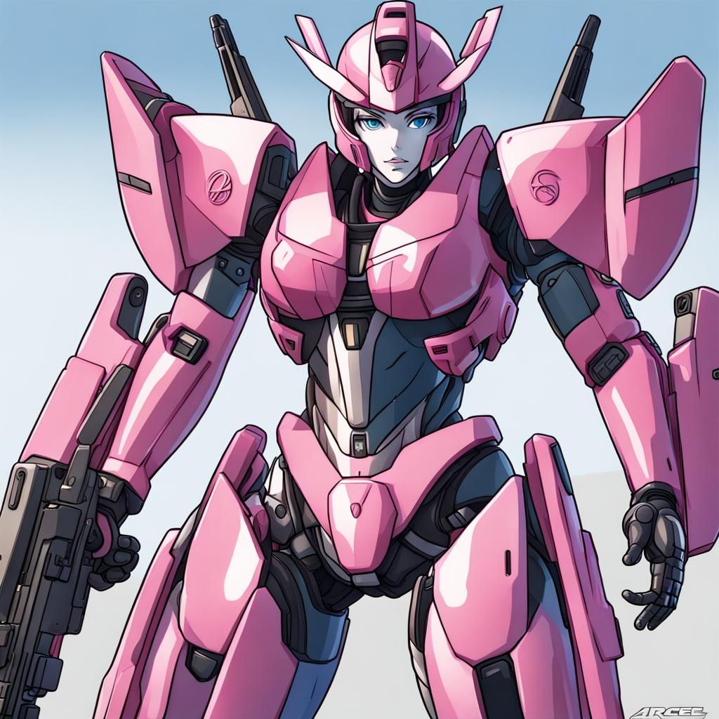 Stylized Arcee Character Illustration