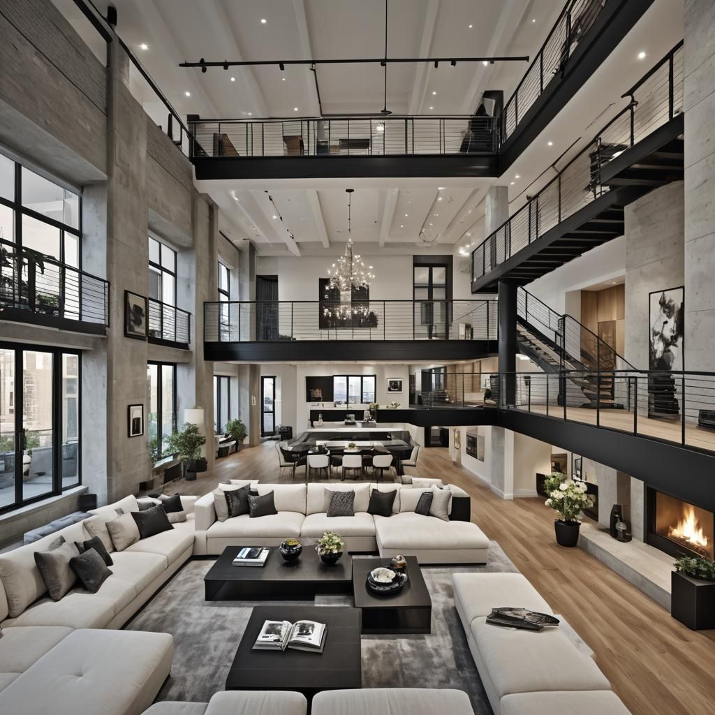 Luxury Penthouse Loft Interior Design