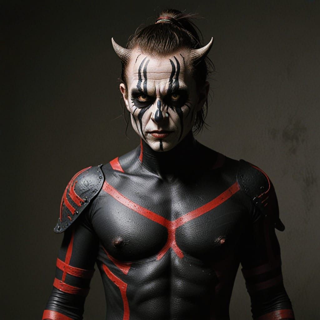 Dark Fantasy Striped Landscape