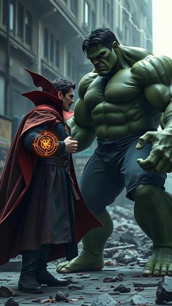 Doctor Strange vs Hulk: Tense Marvel Confrontation