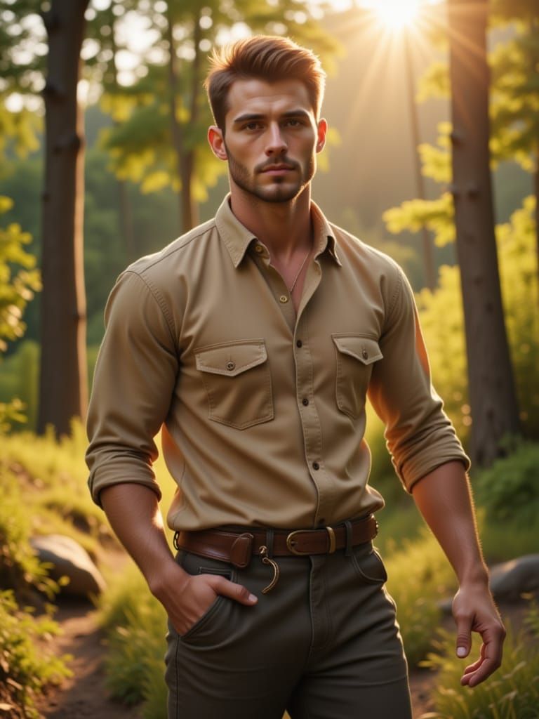 Young Jewish Man in 1900s Appalachian Mountains